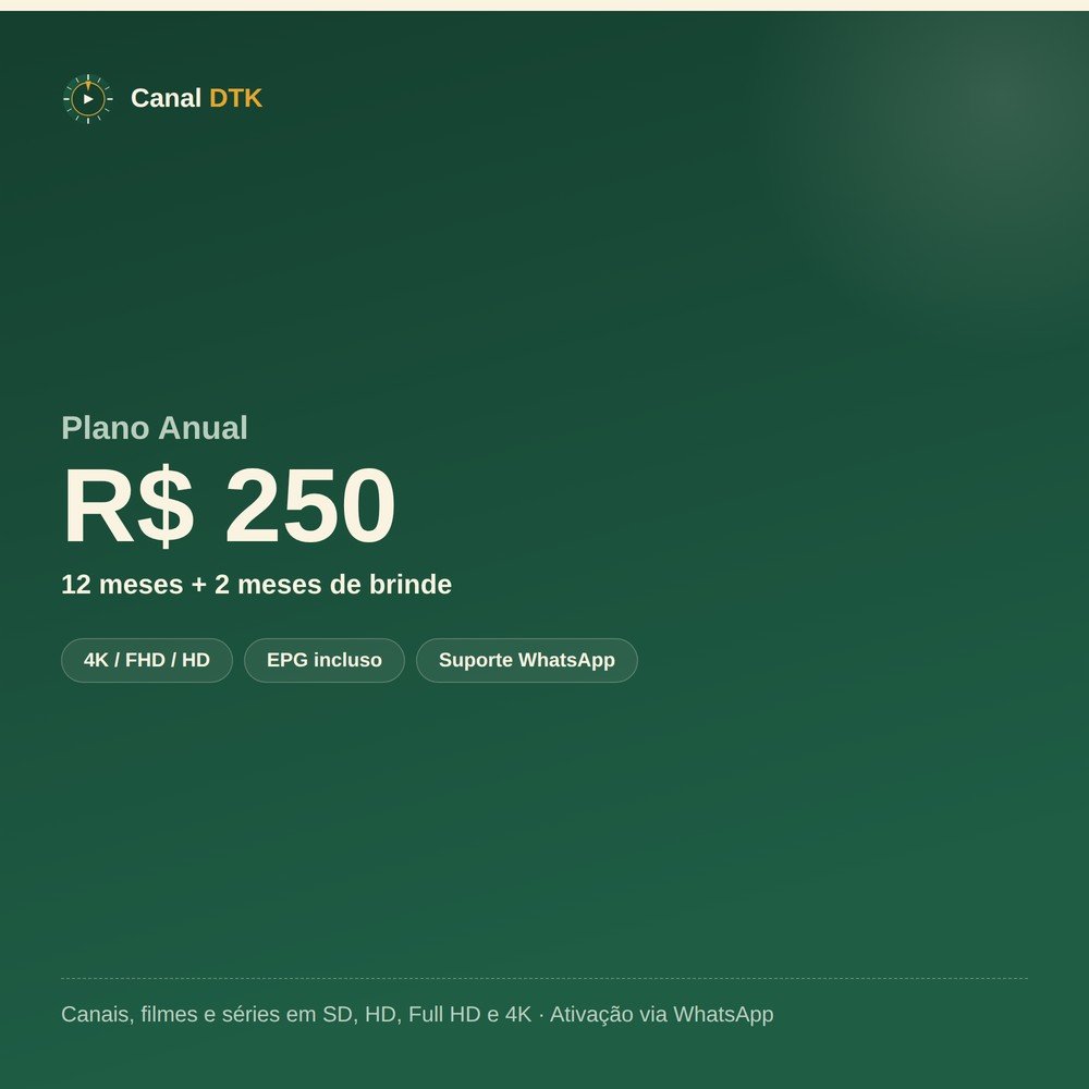 Imagem ilustrativa do Plano Anual da Canal DTK