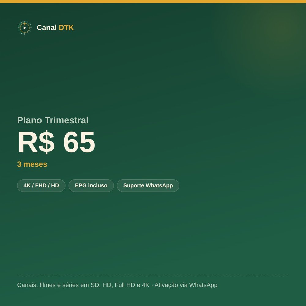 Imagem ilustrativa do Plano Trimestral da Canal DTK